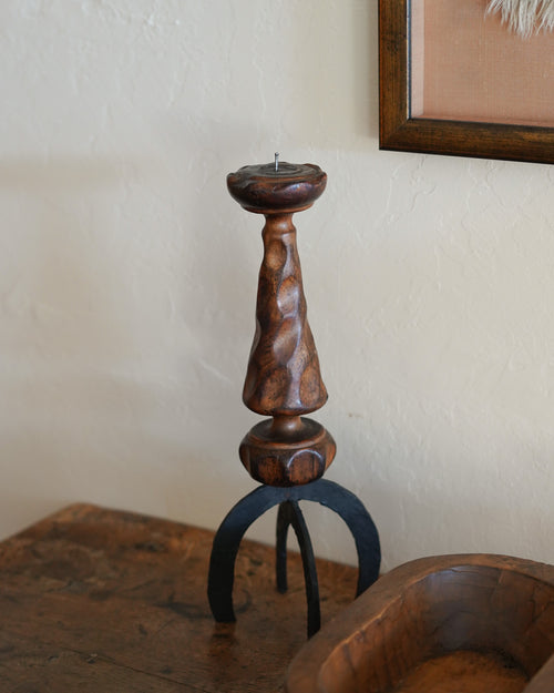 Brutalist Iron Candle Holder — Lot 103