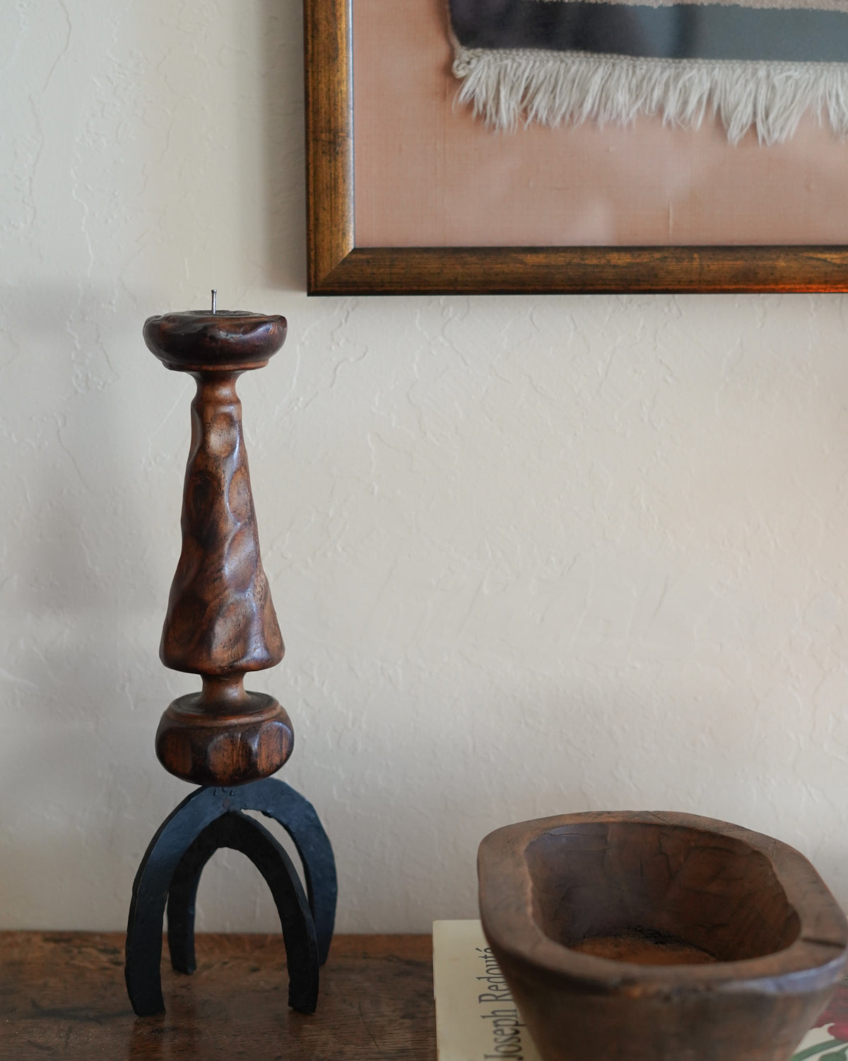 Brutalist Iron Candle Holder — Lot 103