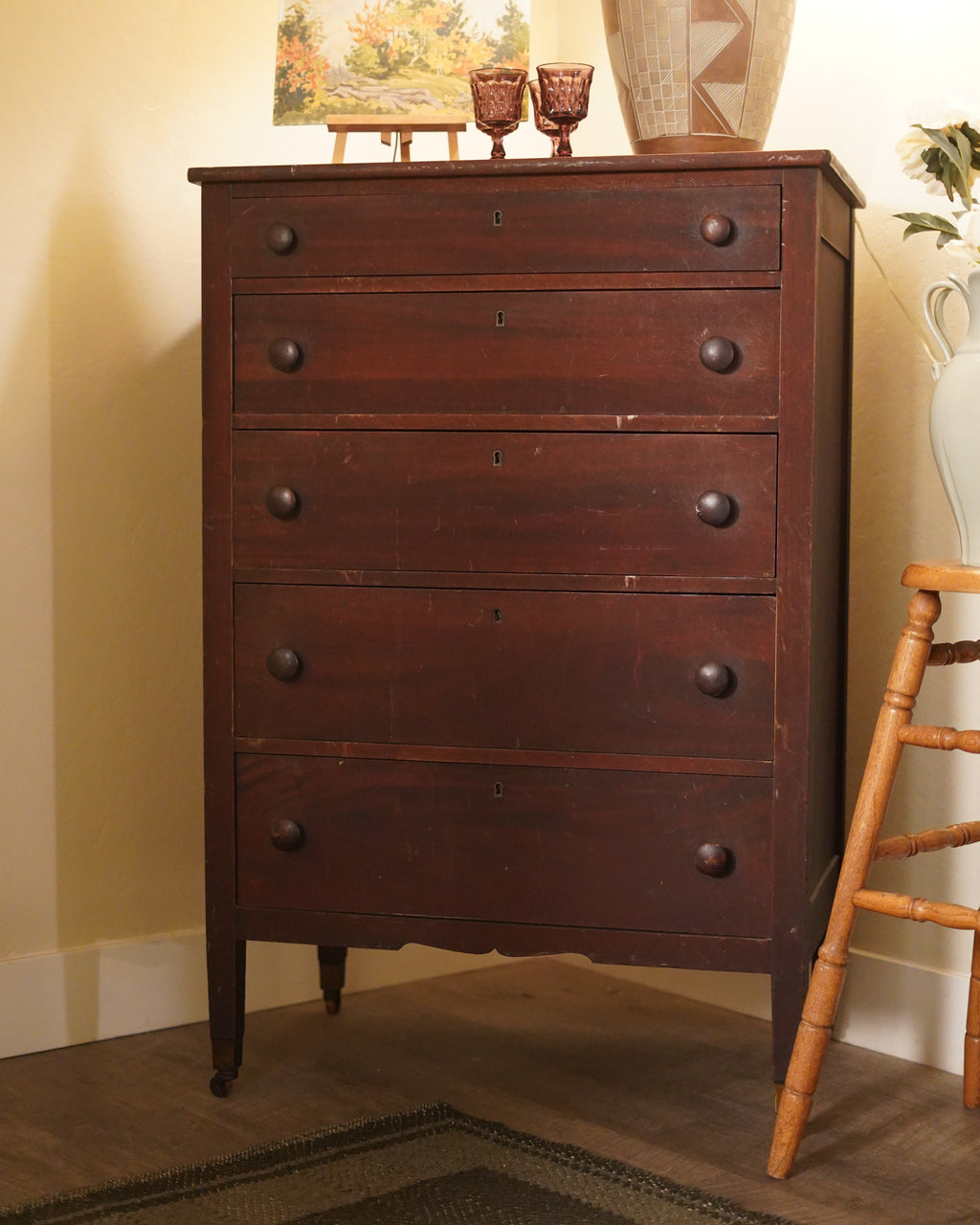 Vintage Tall Chest of Drawers