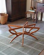 Vintage MCM Moroccan-Style Brass Coffee Table