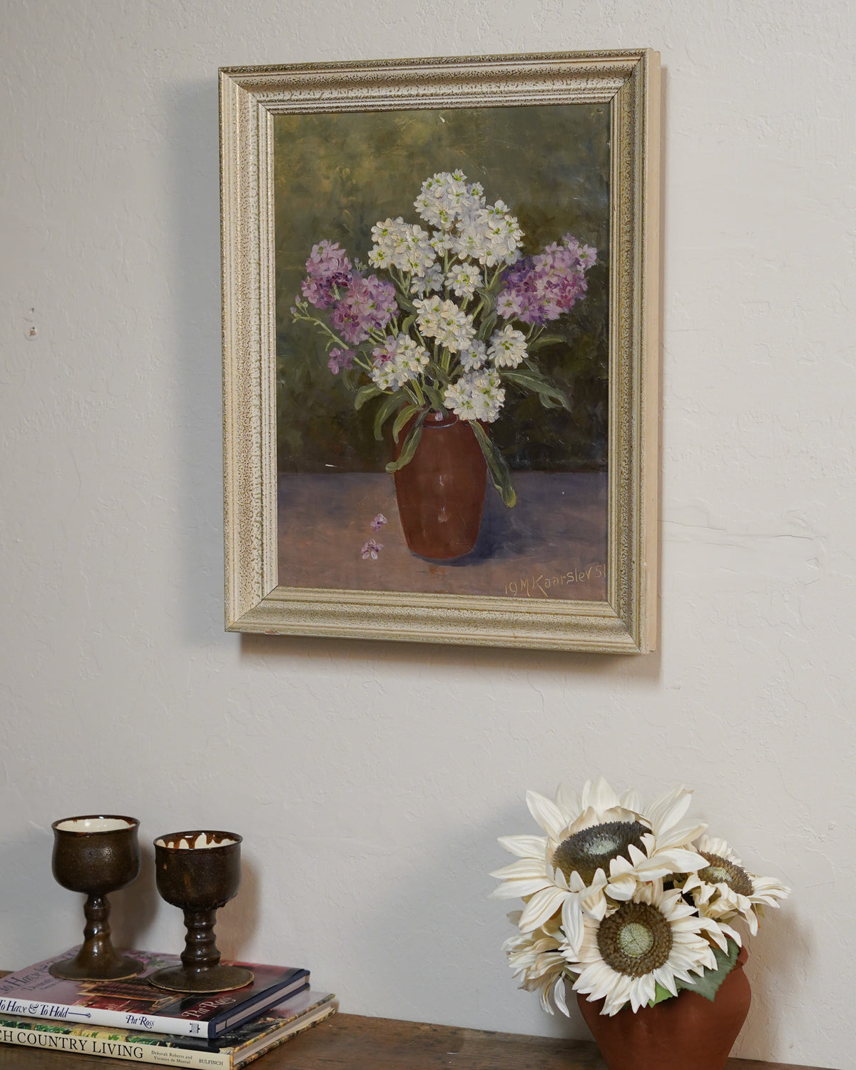 Vintage Romantic Oil Painting Original — Lot 14