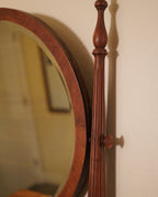 Vintage Light Wood Dresser with Mirror