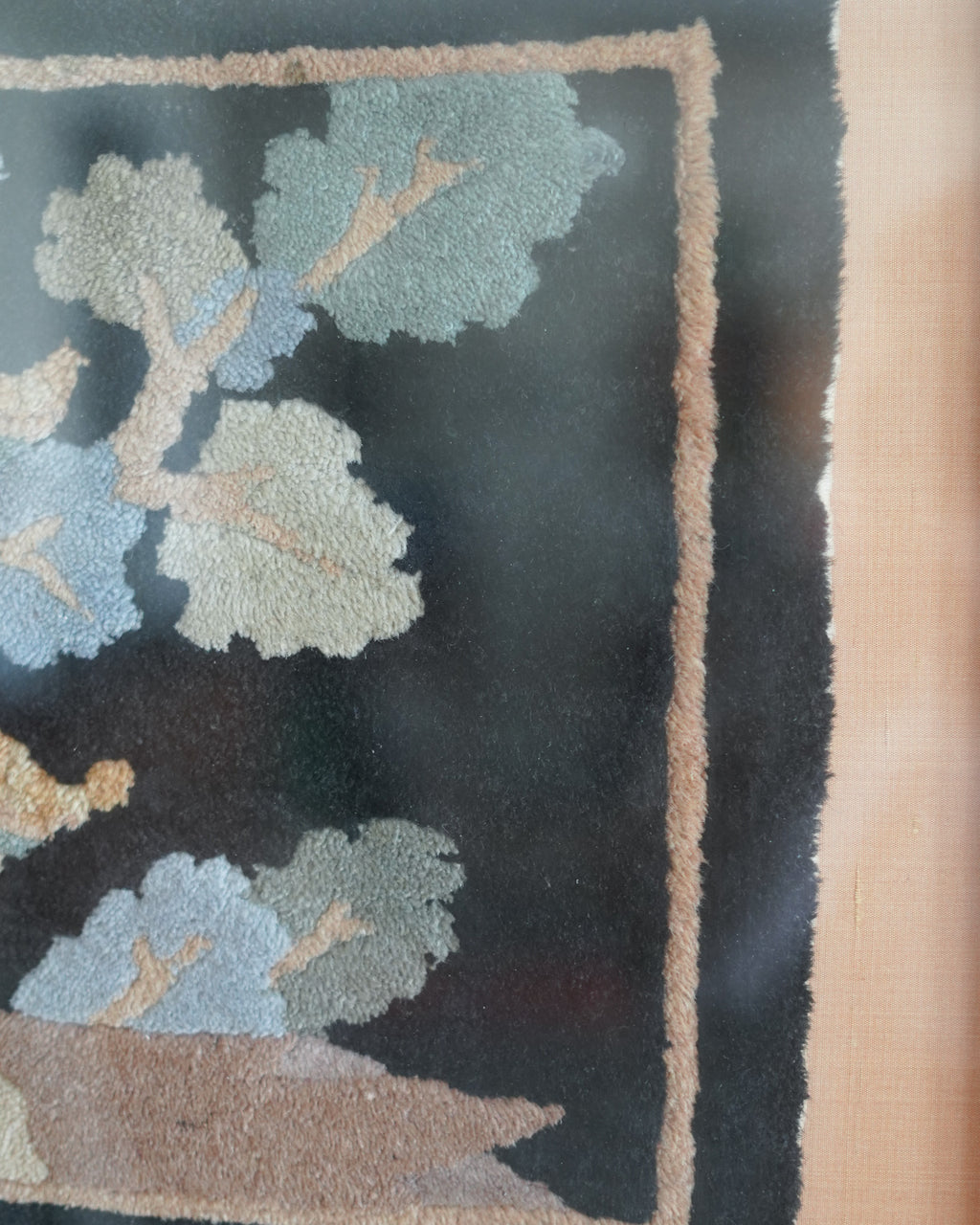 Pagoda Hooked Textile Art Panel — Lot 16