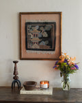 Pagoda Hooked Textile Art Panel — Lot 16