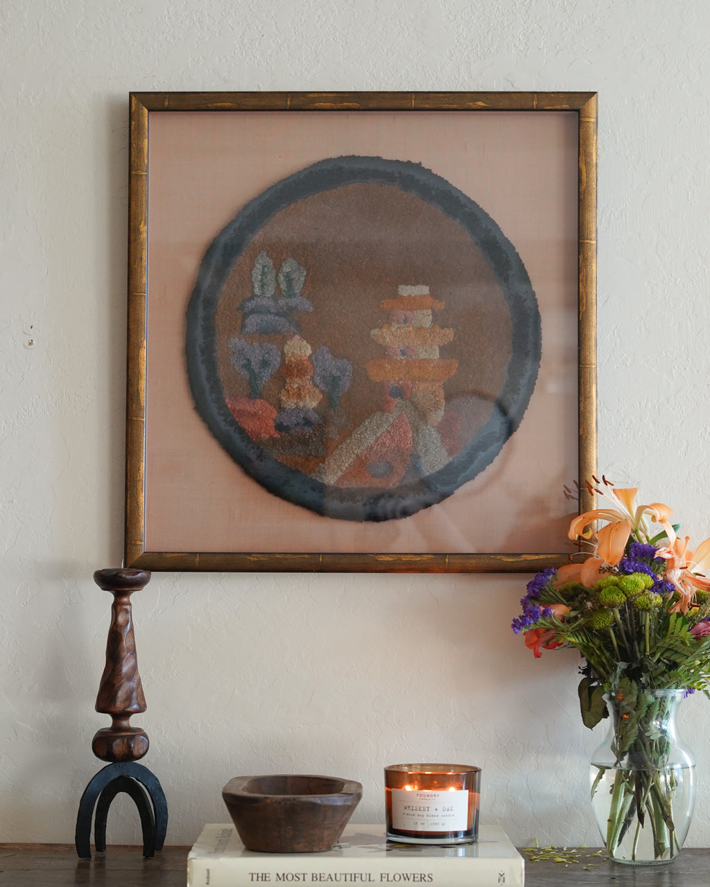 Hooked Textile Art Panel — Lot 17