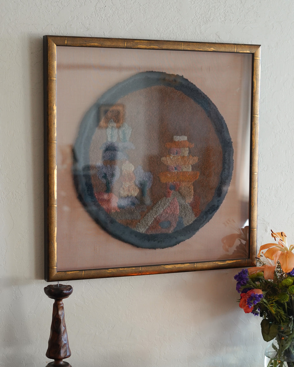 Hooked Textile Art Panel — Lot 17