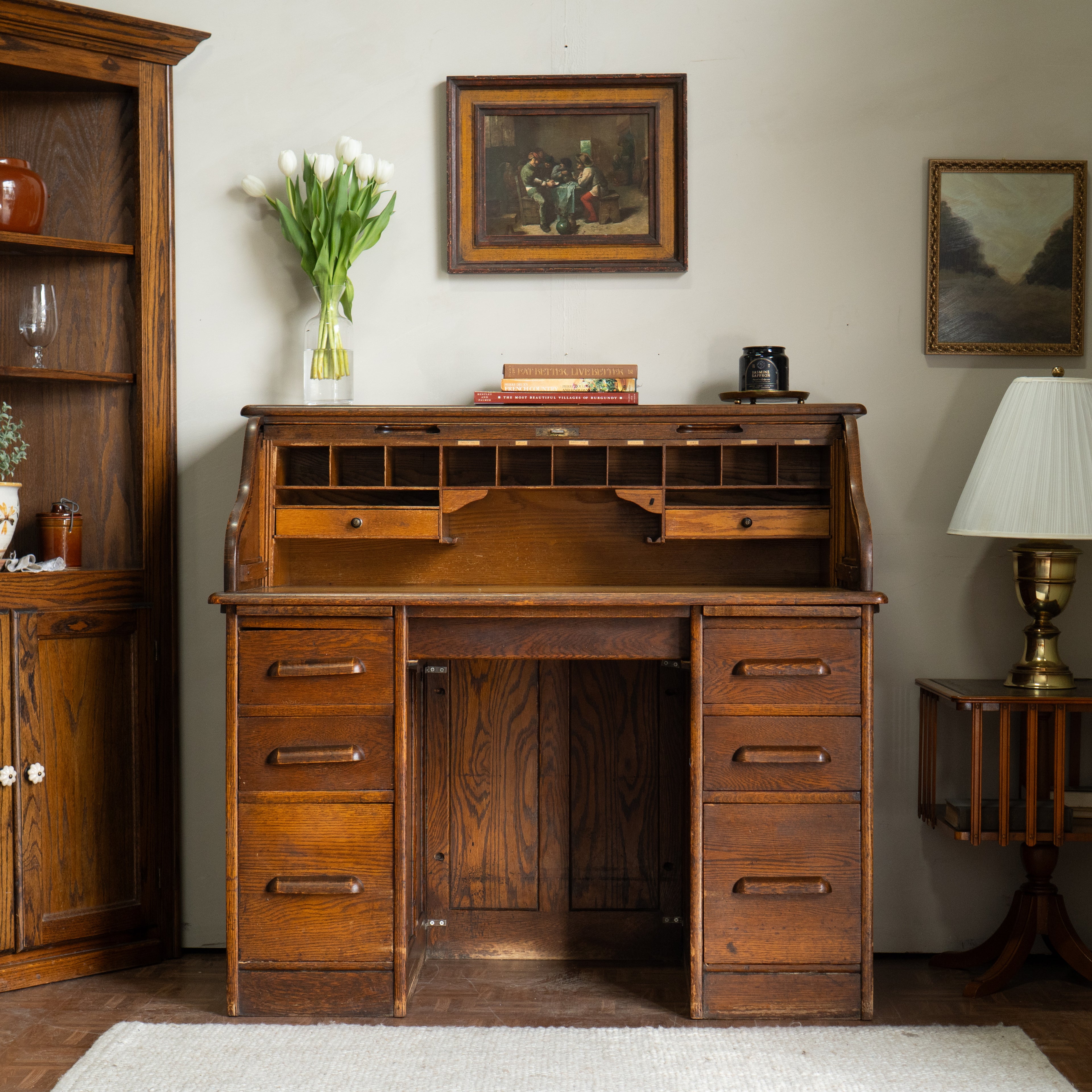 Antique Roll-Top Desk | Robert Bloch Estate | Historic San Francisco Church Provenance