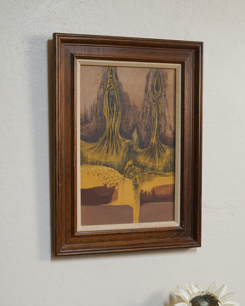 Abstract art work Sandy earth tones — Lot 6