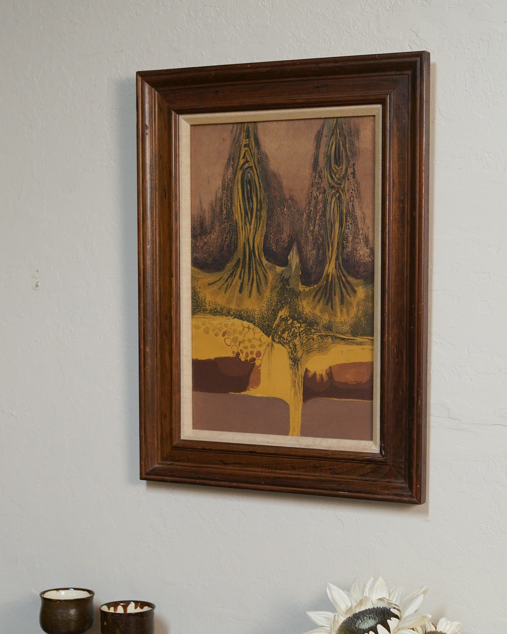 Abstract art work Sandy earth tones — Lot 6
