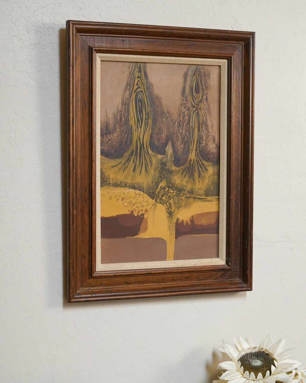 Abstract art work Sandy earth tones — Lot 6