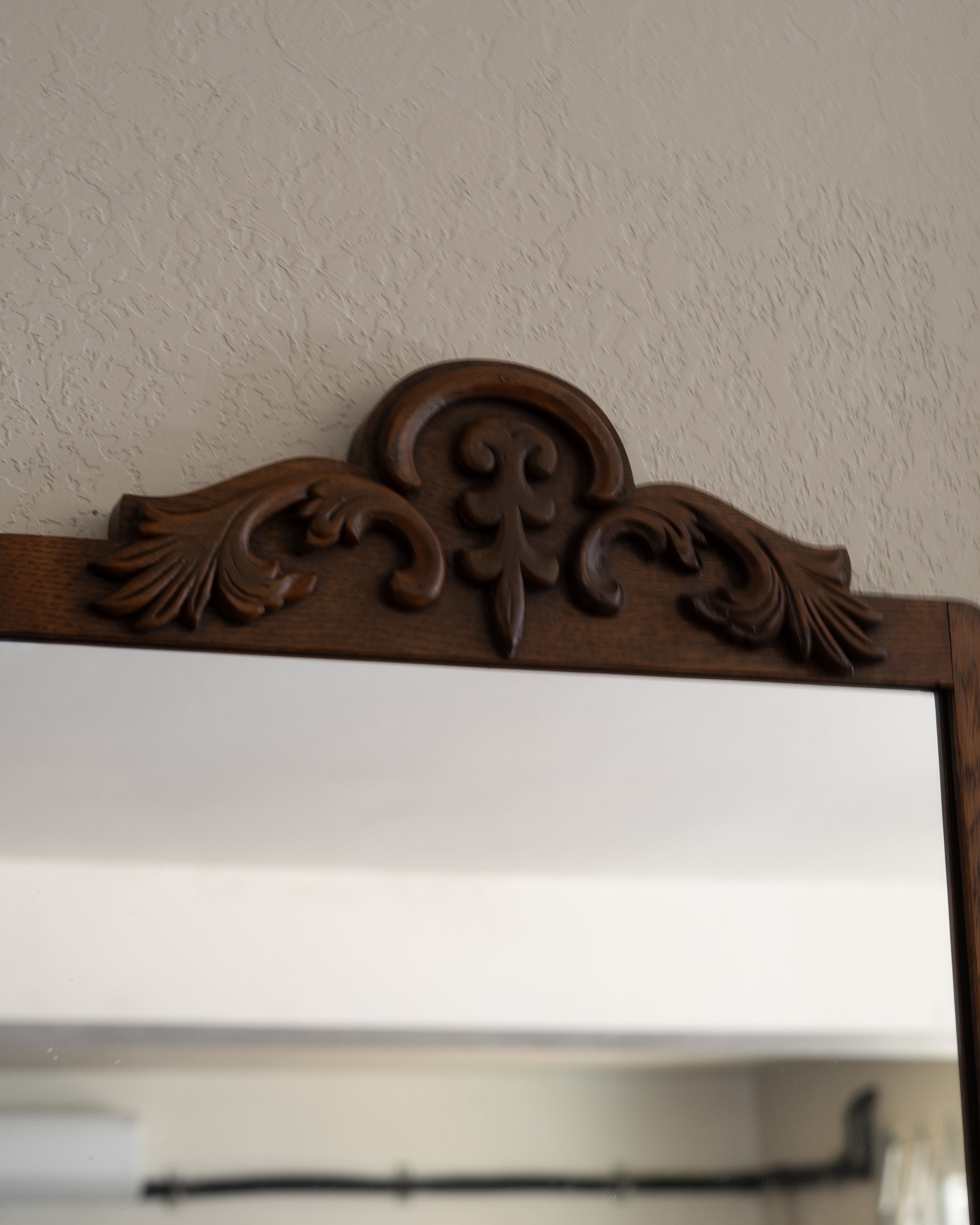 Antique Oak Three-Drawer Dresser with Original Mirror | c. 1900