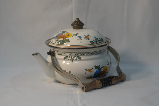 BEAUTIFUL Vintage Teapot with Flowers