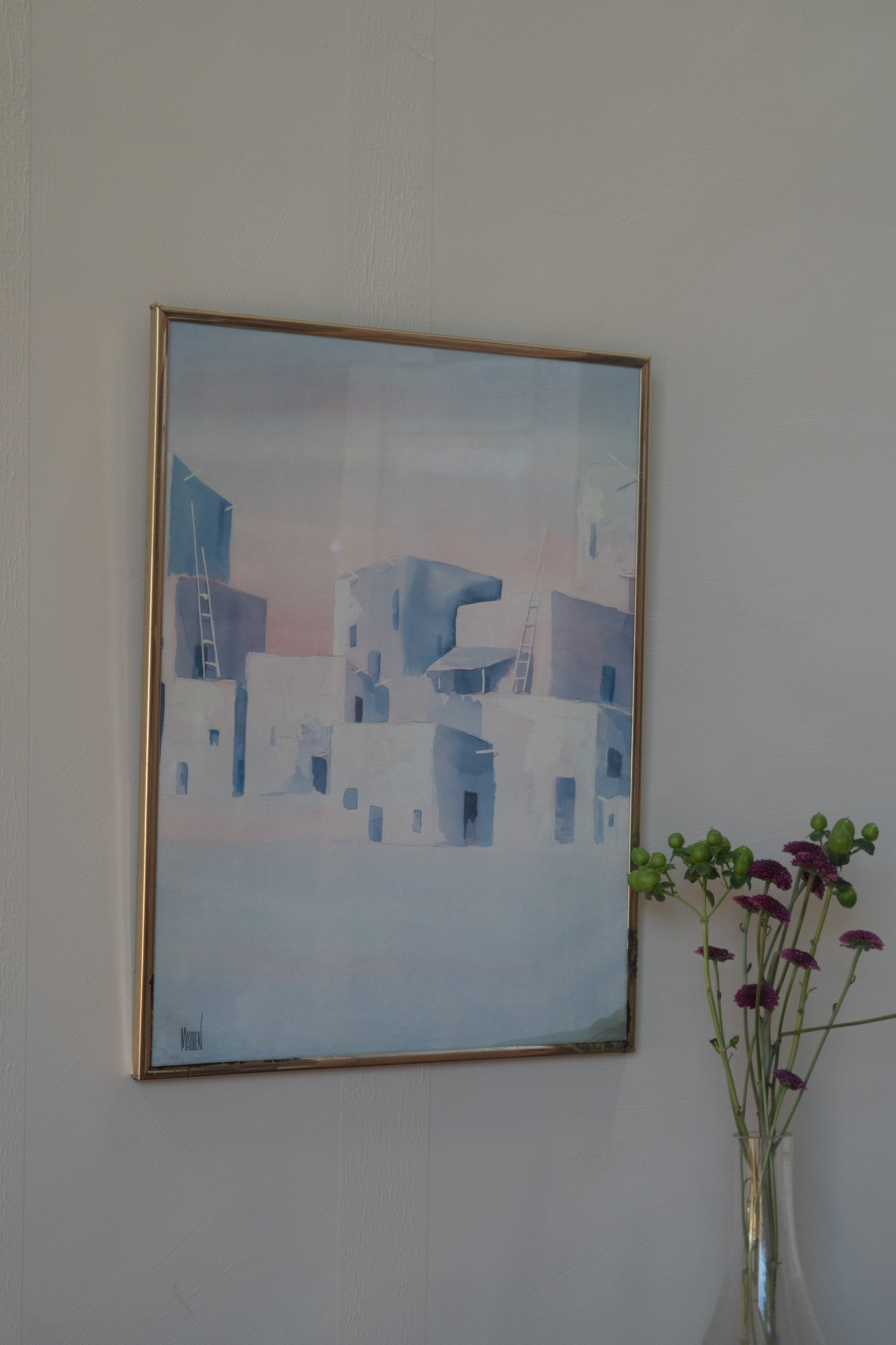 STUNNING Framed Southwestern Pueblo Print