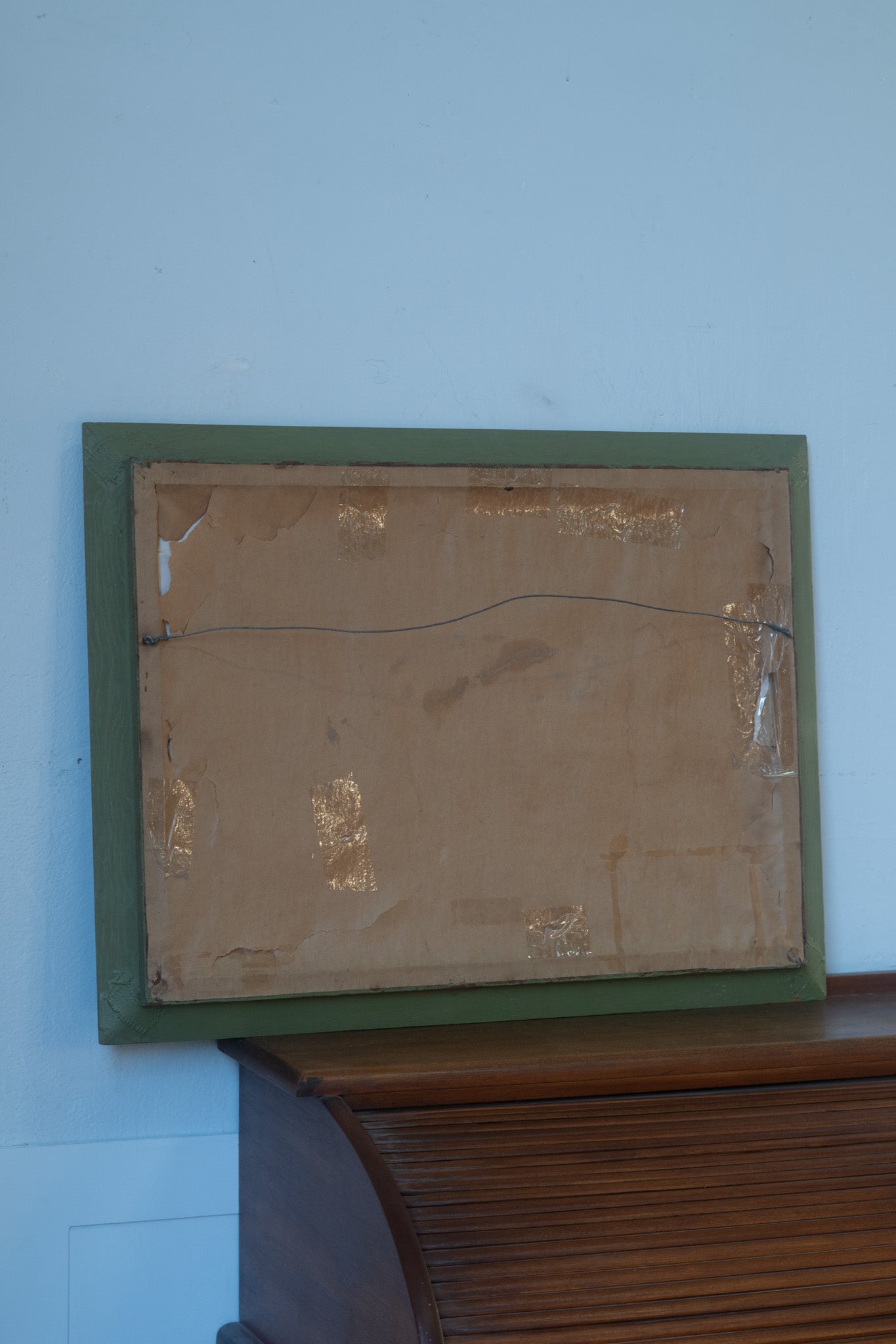 BEAUTIFUL Gray Barn Painting in Frame