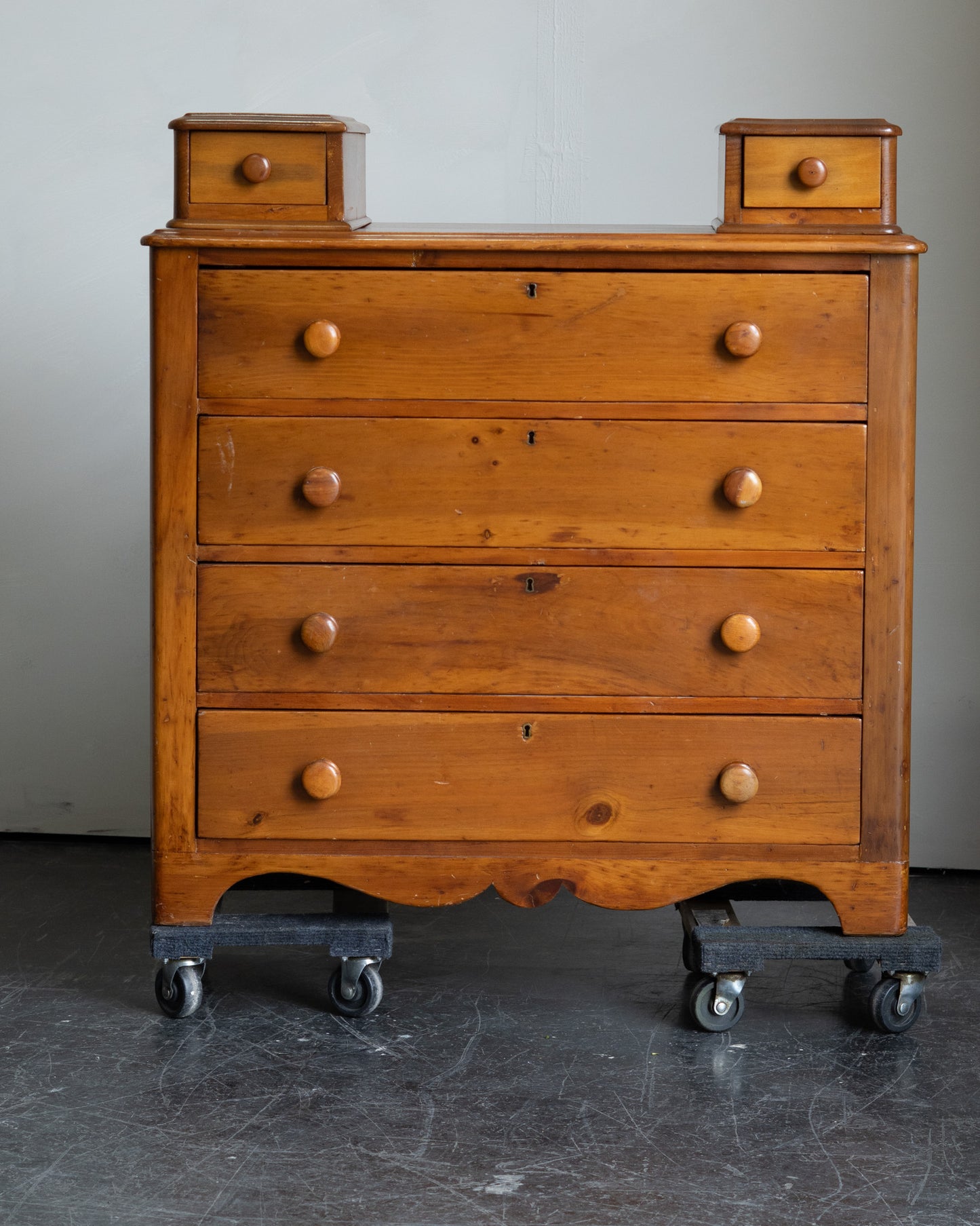 Antique Pine Dresser with two top drawers