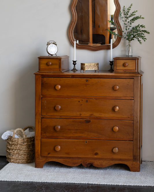 Antique Pine Dresser with two top drawers
