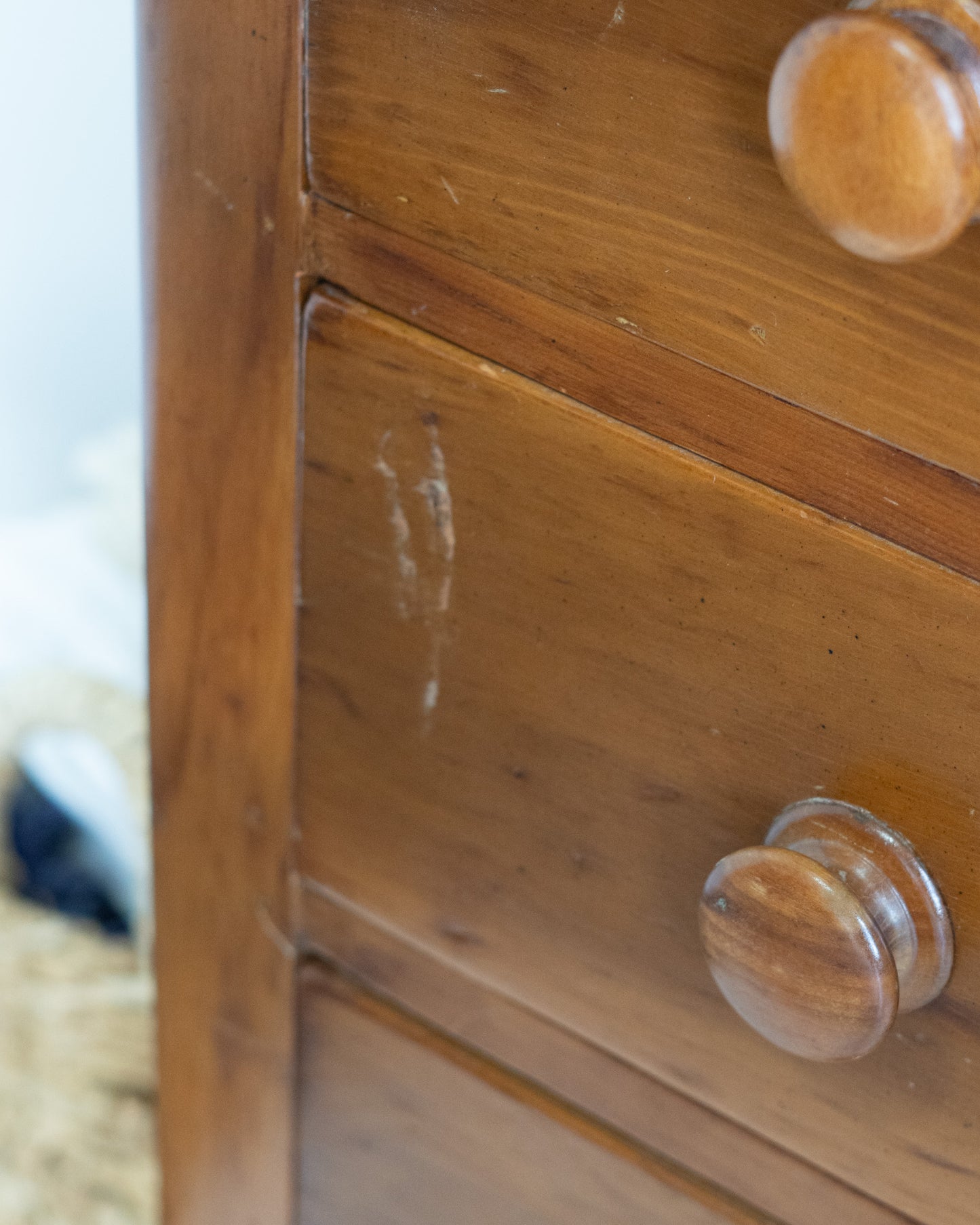 Antique Pine Dresser with two top drawers