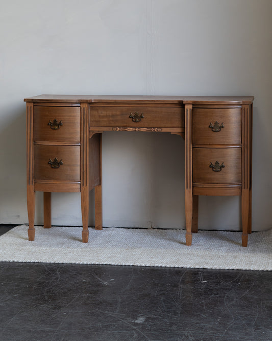 Vintage Light Wood Desk/Vanity