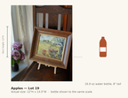 Apples — Lot 19, shown to scale next to a water bottle