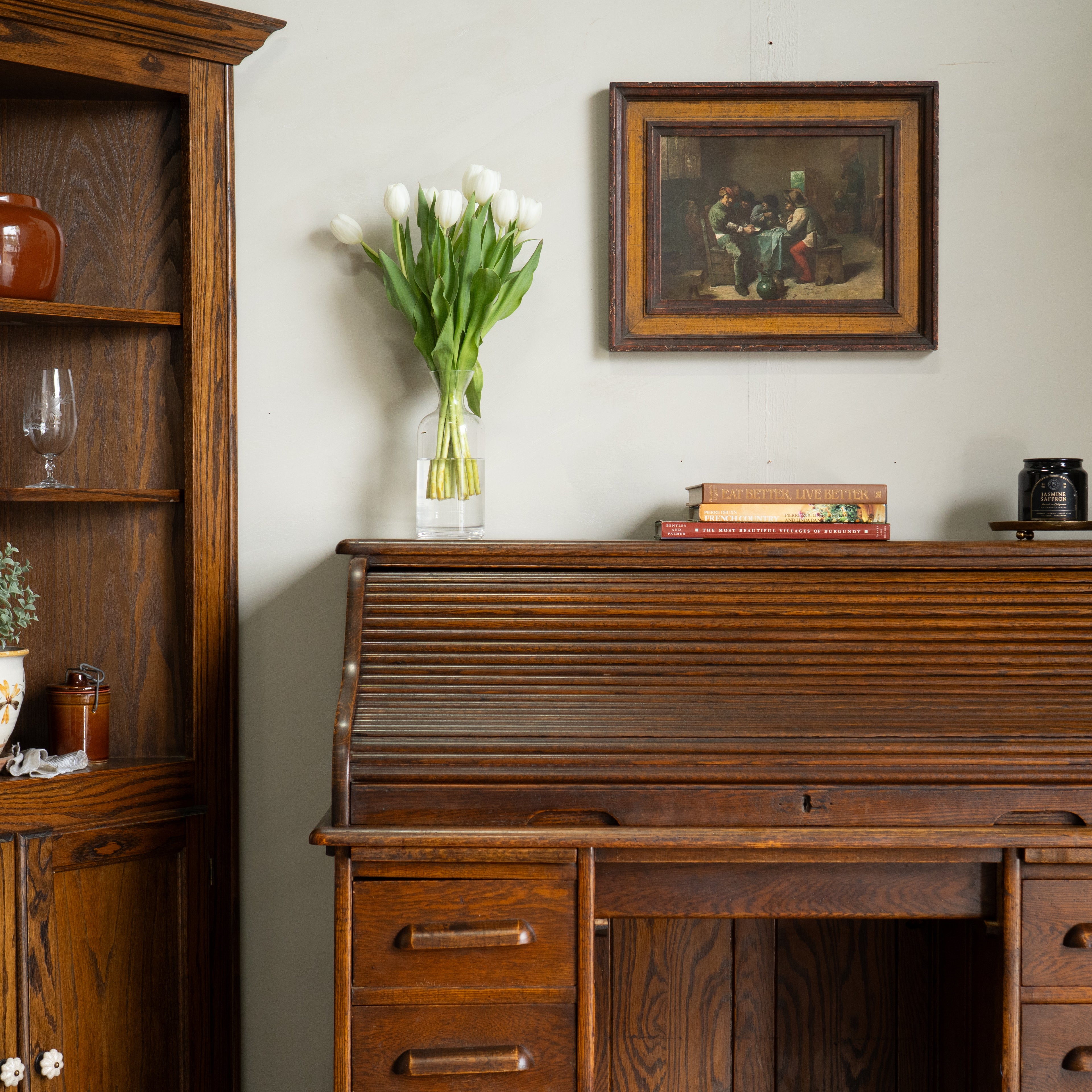 Antique Roll-Top Desk | Robert Bloch Estate | Historic San Francisco Church Provenance