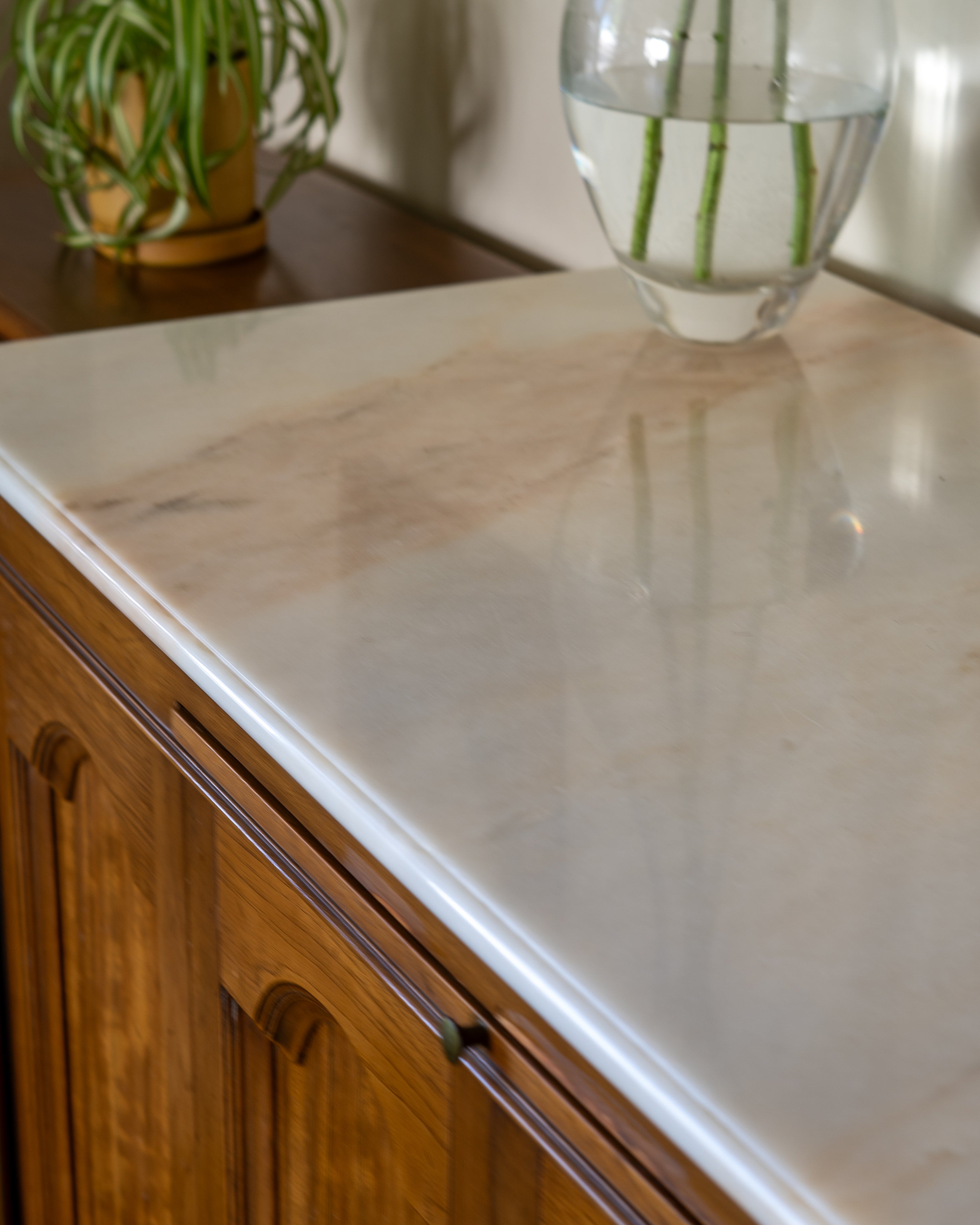 Vintage Marble Top Buffet Sideboard – Pavane by Tomlinson 1950s