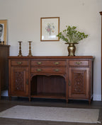Antique Quarter Sawn Oak Buffet Sideboard
