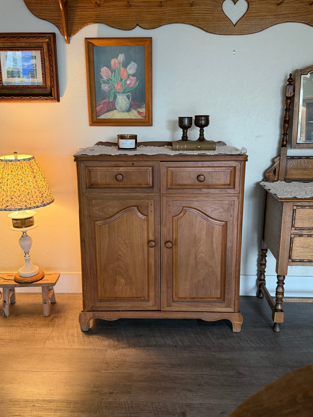 Vintage Light Wood Cupboard