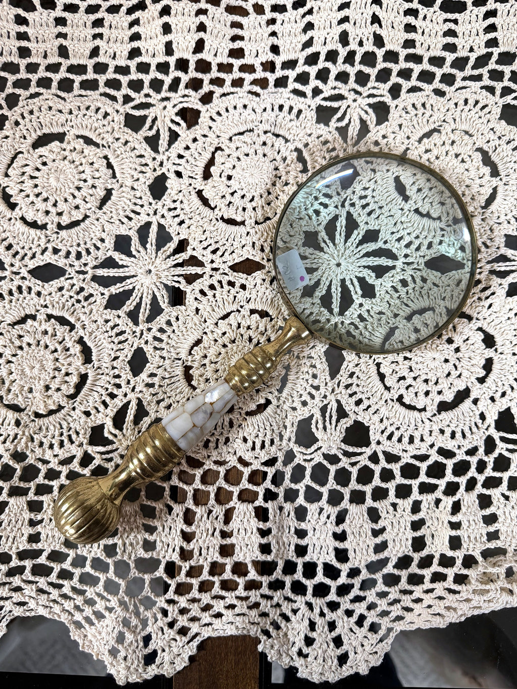 Vintage Mother of Pearl Magnifying Glass