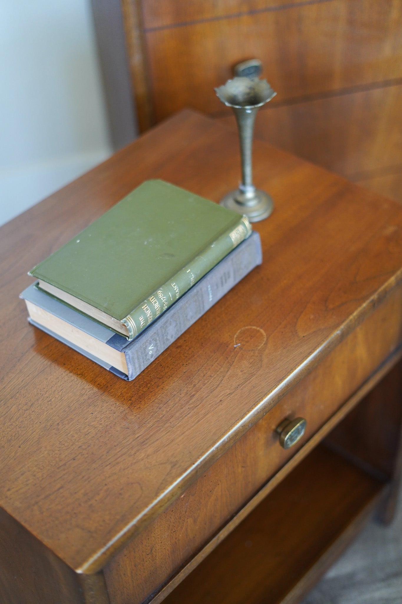 Vintage MCM Dresser with Matching Nightstand — Sold as a Set Only
