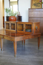 Vintage Leather-Wrapped Nightstands