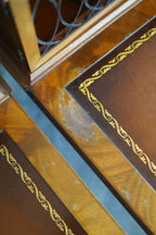 Vintage Leather-Wrapped Nightstands