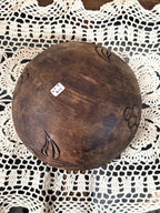 Vintage Wooden Small Fruit Bowl