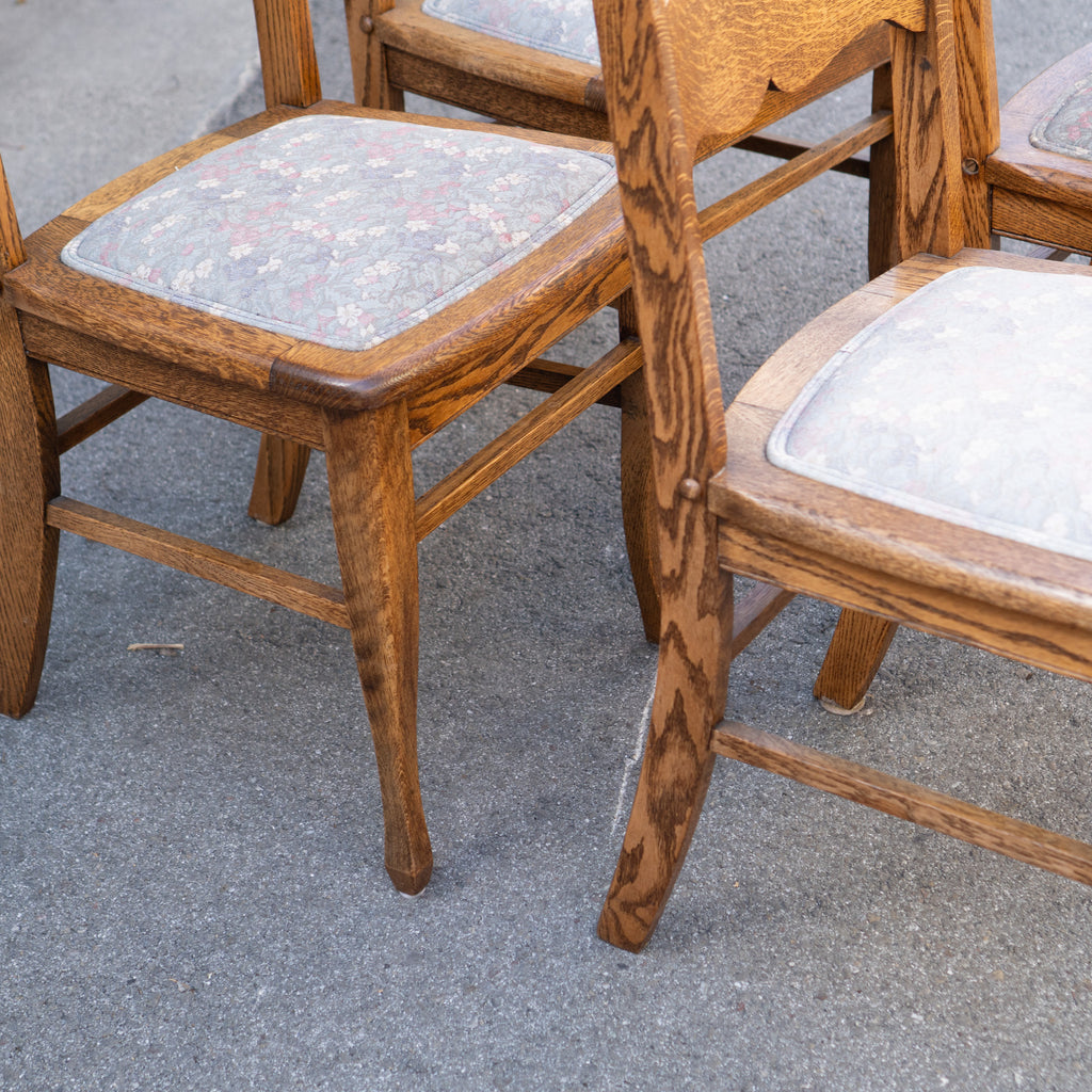 Oak Antique Dining Chairs – Set of 4