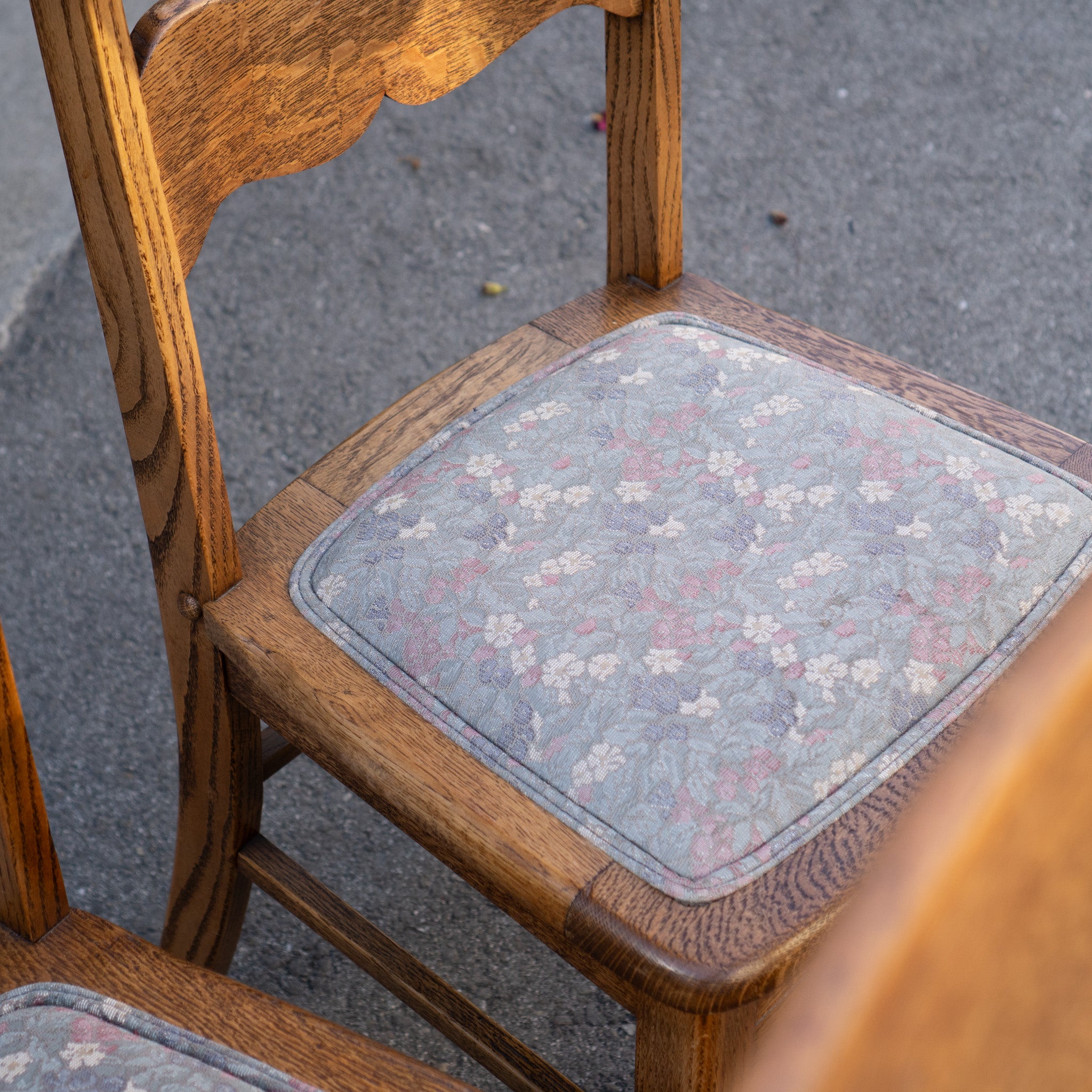 Oak Antique Dining Chairs – Set of 4