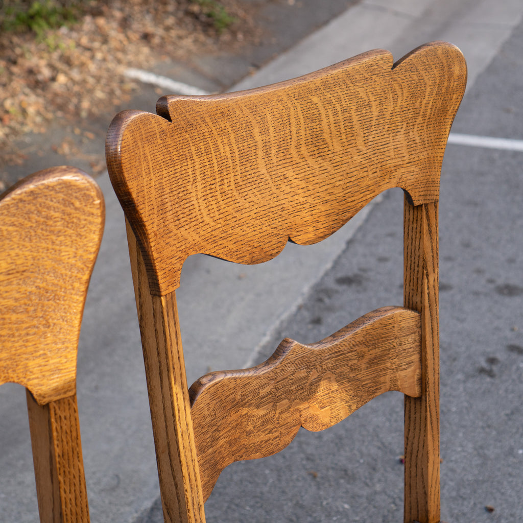 Oak Antique Dining Chairs – Set of 4
