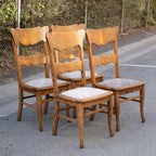 Oak Antique Dining Chairs – Set of 4