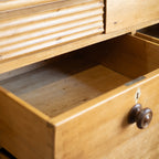 Antique c.1900 Classical Revival Chest | 5 Drawers + Secret Drawer | Continental
