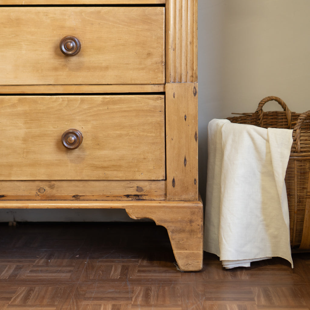 Antique c.1900 Classical Revival Chest | 5 Drawers + Secret Drawer | Continental