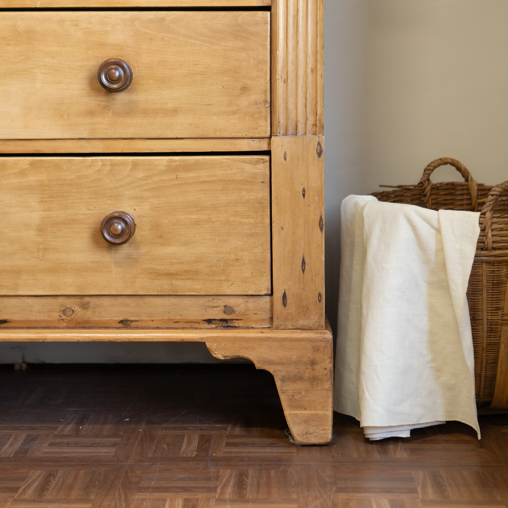 Antique c.1900 Classical Revival Chest | 5 Drawers + Secret Drawer | Continental