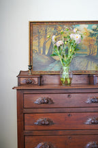 Antique Fruit Handle Dresser (Dark Finish)