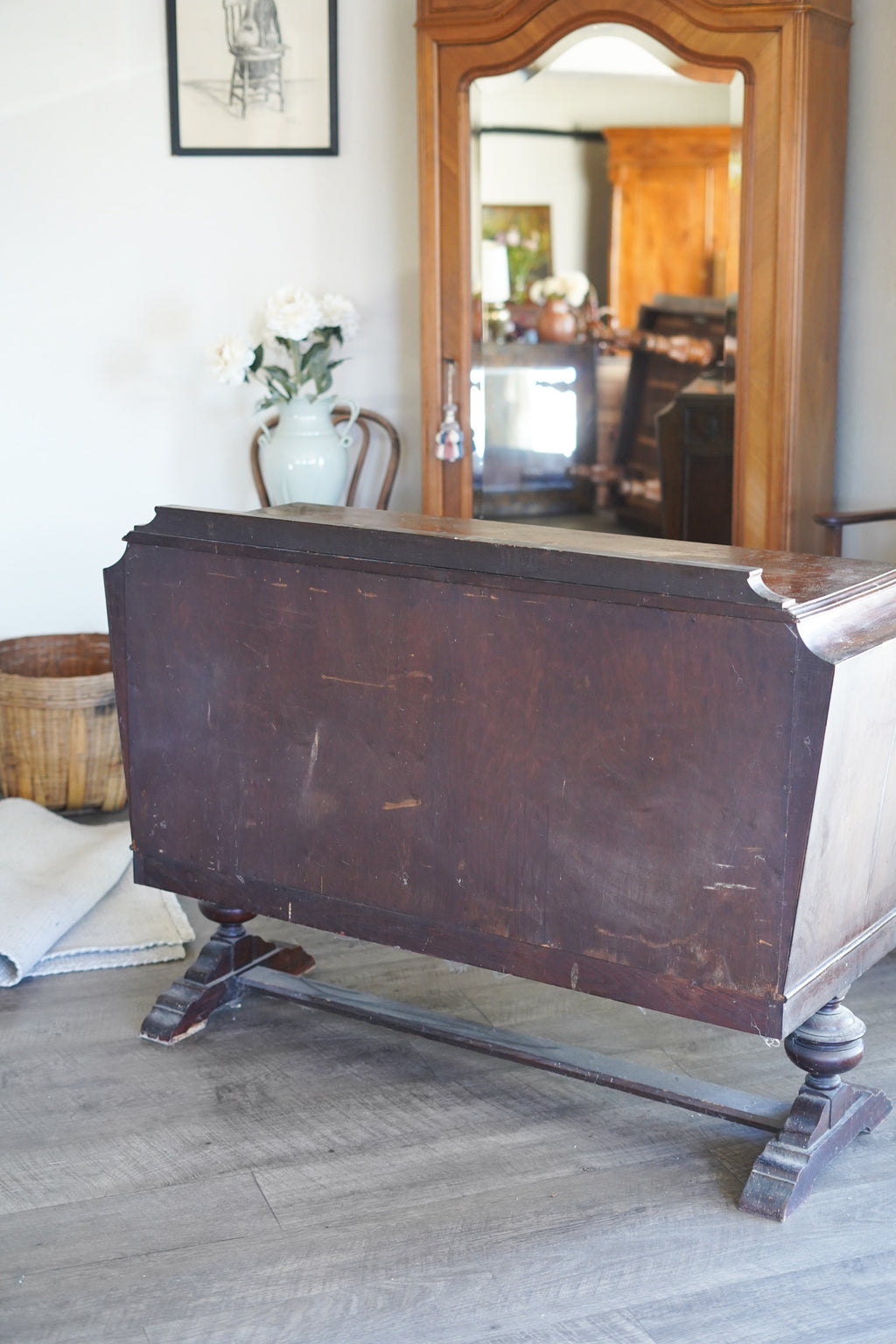 Jacobean-Style Oak Buffet