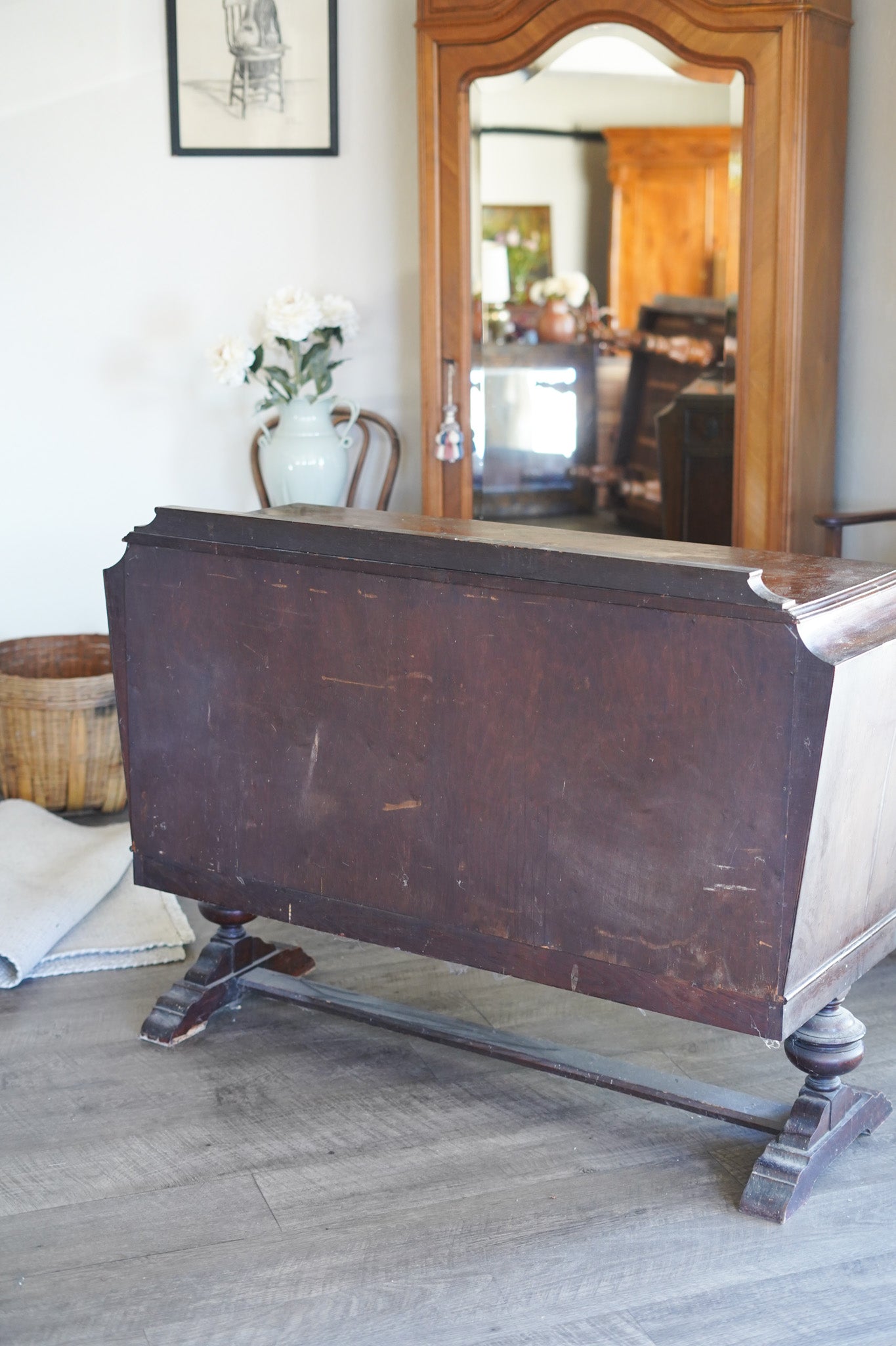 Jacobean-Style Oak Buffet