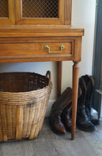 Vintage Secretary Desk with Cabinet — 1930s (No Key)