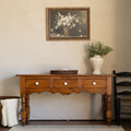Antique Pine Farmhouse Console Table | 100+ Years | Dovetail Drawers | $675