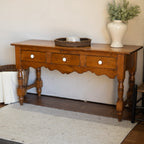 Antique Pine Farmhouse Console Table | 100+ Years | Dovetail Drawers | $675