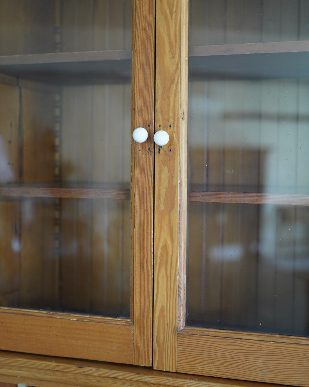 Antique Pine Hutch – Tall Antique Kitchen Cabinet | San Jose