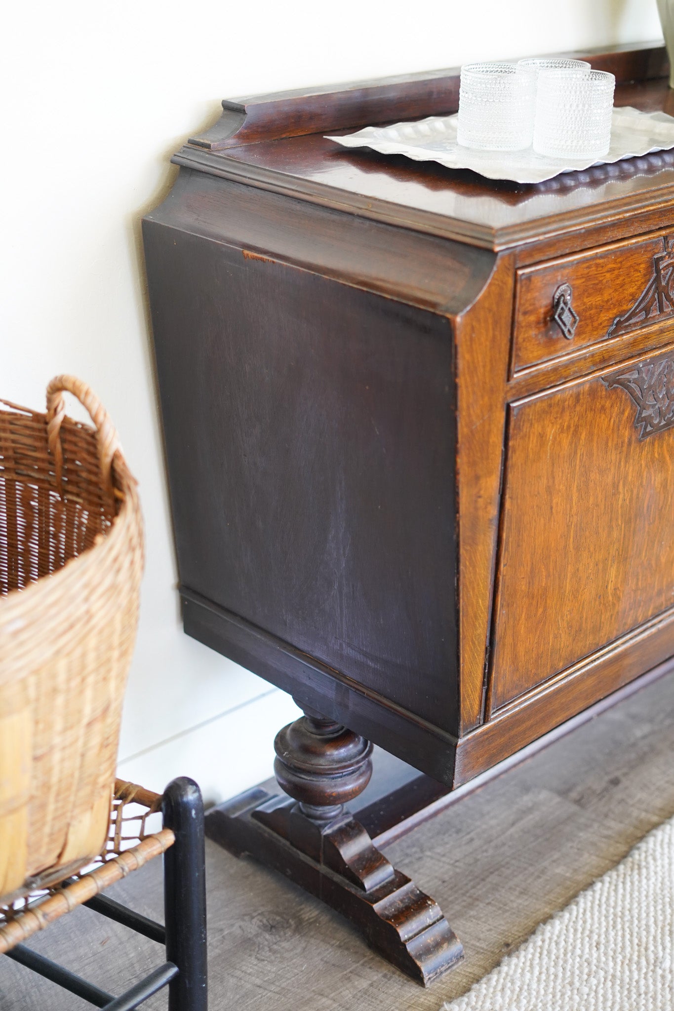 Jacobean-Style Oak Buffet