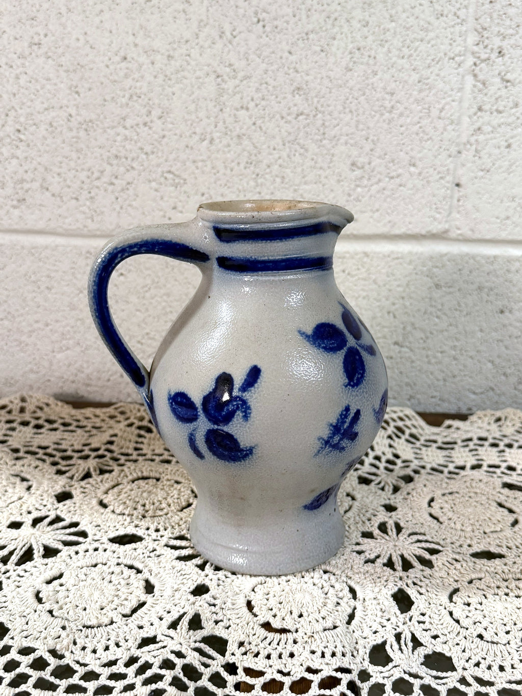 Vintage German Schilz Salt-Glazed Pitcher