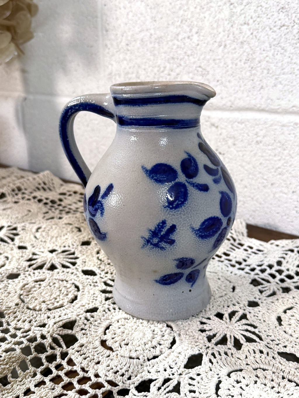 Vintage German Schilz Salt-Glazed Pitcher