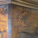 Vintage Bombay China Cabinet | Burl Wood Veneer | Statement Piece